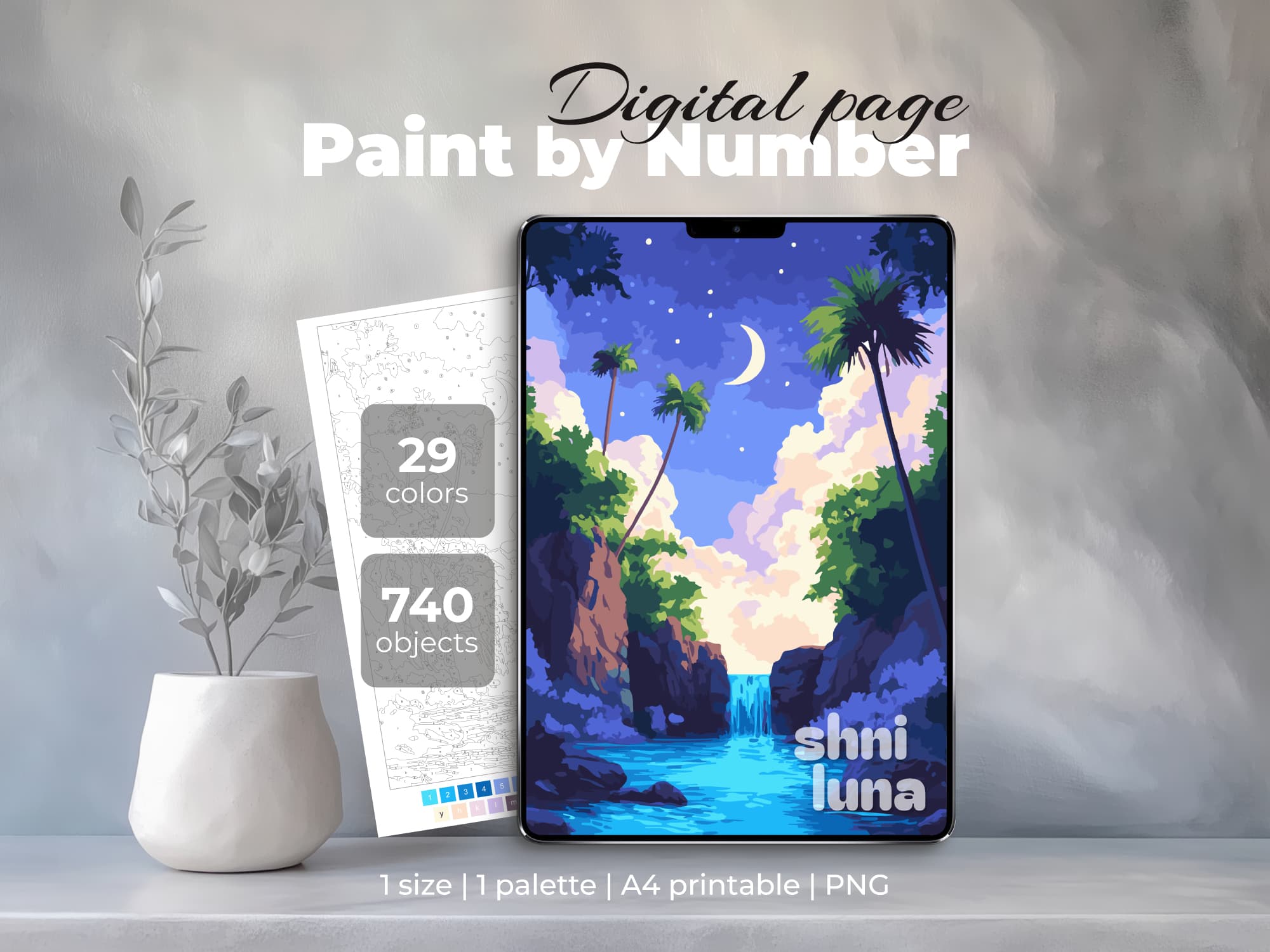 Moonlit Falls - Image 1